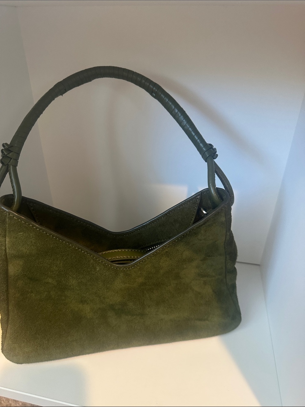 STAUD Valerie Suede Shoulder Bag - Picture 3 of 6